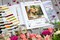 Vase with Roses and Blueberries B719L Counted Cross-Stitch Kit